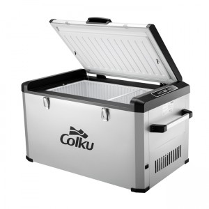 60L big capacity DC 12V/24V portable camping car fridge with single zone single temperature for RV caravan