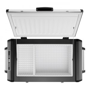 60L big capacity DC 12V/24V portable camping car fridge with single zone single temperature for RV caravan
