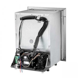 40L DC 12V/24V built in upright fridge with dual zones dual temperature for RV Yacht caravan