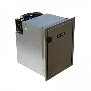 50L DC 12V/24V built in upright fridge with dual zones dual temperature for RV Yacht caravan